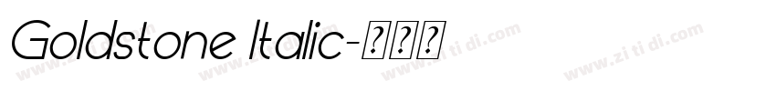Goldstone Italic字体转换 Goldstone Italic字体转换